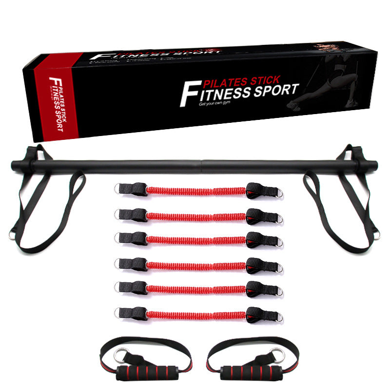 Pilates Bar Kit With Resistance Bands and Bar